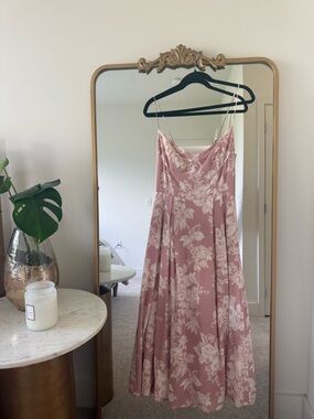 Reformation Jaelyn Dress Pink - Size 8